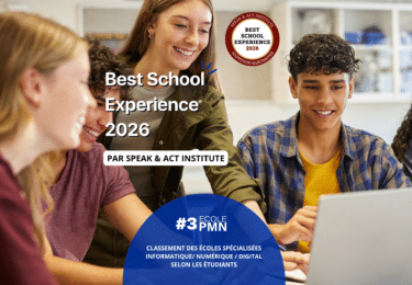Ecole PMN, labellisée Best School Experience 2026 par Speak and Act